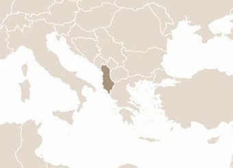 Albánia térképe