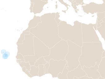 Zöld-foki Köztársaság térképe