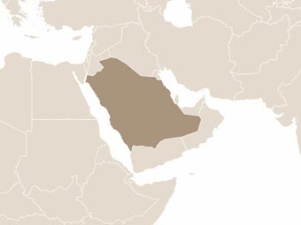Szaúd-Arábia térképe