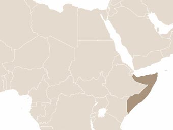 Szomália térképe