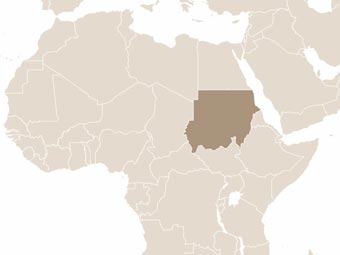 Szudán térképe