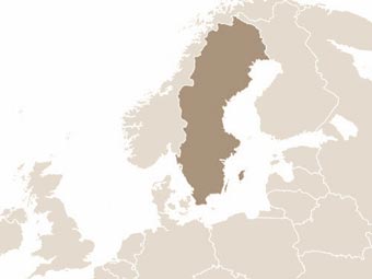 Svédország térképe