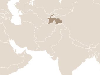Tádzsikisztán térképe