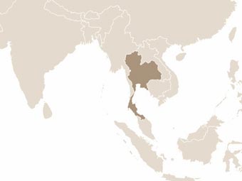 Thaiföld térképe