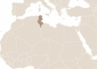 Tunézia térképe