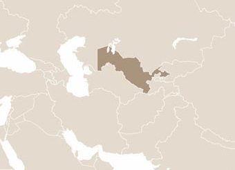 Üzbegisztán térképe