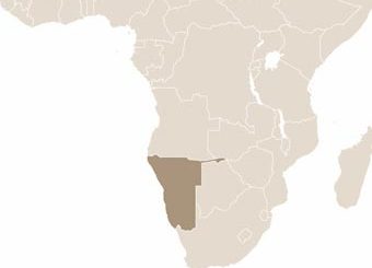 Namíbia térképe