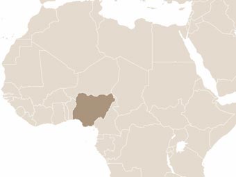 Nigéria térképe