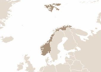 Norvégia térképe