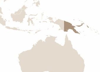 Pápua Új-Guinea térképe