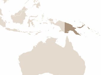 Pápua Új-Guinea térképe