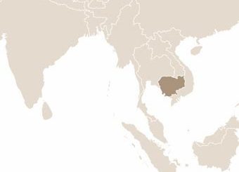 Kambodzsa térképe