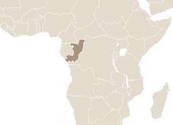 Kongói Köztársaság térképe