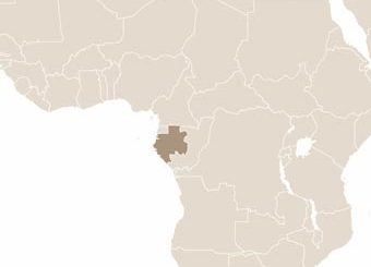 Gabon térképe