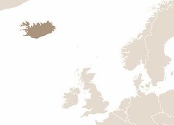 Izland térképe