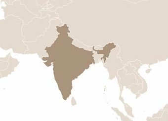 India térképe