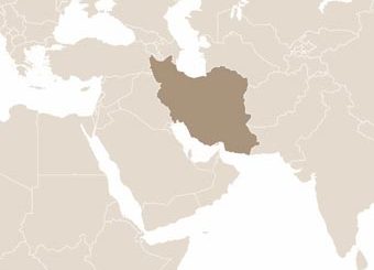 Irán térképe