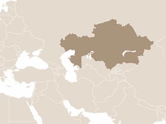 Kazahsztán térképe
