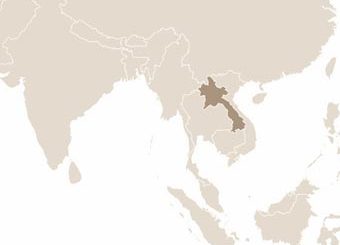 Laosz térképe