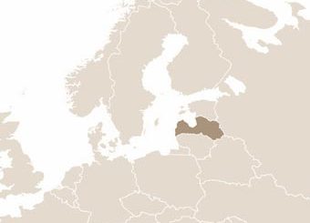 Lettország térképe