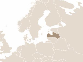 Lettország térképe