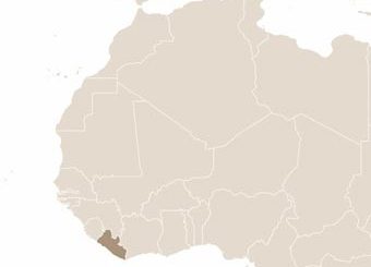 Libéria térképe