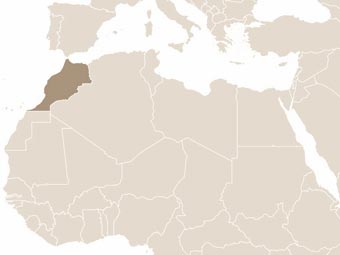 Marokkó térképe