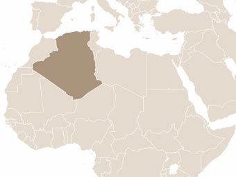 Algéria térképe