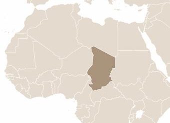 Csád térképe
