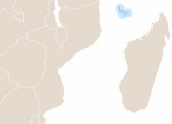 Comore-szigetek térképe
