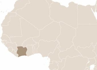 Elefántcsontpart térképe