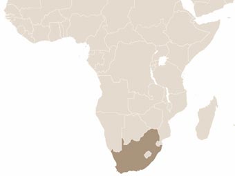 A Dél-afrikai Köztársaság térképe