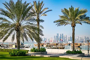 Katar, Doha kikötője és pénzügyi negyede