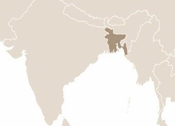 Banglades térképe