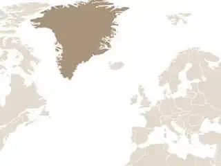 Grönland térképe